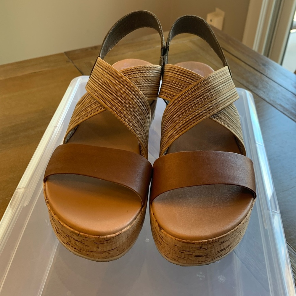 Sorel Cameron Flatform Slingback Sandals, Size 8